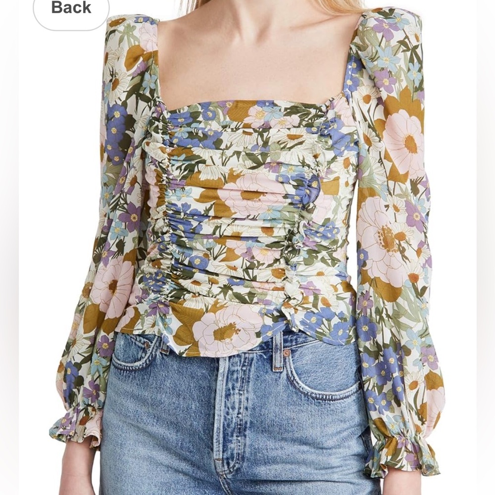 ASTR the label floral  Long Sleeve Women's Top